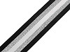 Smooth Double-sided Webbing Strap with Lurex width 50 mm