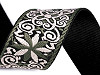Webbing Strap with Embroidery width 50 mm