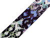 Smooth double-sided webbing strap, abstract pattern, width 50 mm