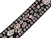 Webbing Strap with embroidery width 50 mm