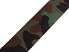 Double-sided camouflage webbing strap, width 50 mm