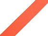 Smooth double-sided webbing strap with gloss, width 25 mm 