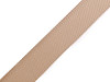 Smooth double-sided webbing strap with gloss, width 25 mm 