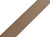 Smooth double-sided webbing strap with gloss, width 25 mm 