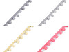 Frangia con pon pon, larghezza: 20 mm, Ø 10 mm