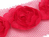 Prýmek na tylu šíře 20 mm s růžemi