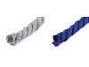Cordón/cuerda de algodón trenzado Ø12 mm, para macramé