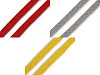 Cordon en coton plat, largeur 10 mm