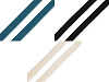 Cordon en coton plat, largeur 10 mm