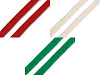 Cordoncino in cotone piatto, larghezza: 10 mm