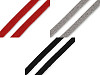Cordoncino in cotone piatto, larghezza: 10 mm