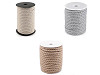 Corda / Cordoncino, in cotone intrecciato, dimensioni: Ø 8 mm, macramè