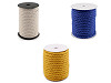 Corda / Cordoncino, in cotone intrecciato, dimensioni: Ø 8 mm, macramè