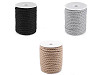 Corda / Cordoncino, in cotone intrecciato, dimensioni: Ø 8 mm, macramè