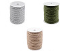 Corda / Cordoncino, in cotone intrecciato, dimensioni: Ø 8 mm, macramè