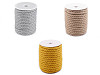 Cordón/cuerda de algodón trenzado Ø8 mm, para macramé