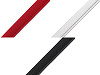 Ribete de inserción al bies satinado, ancho 10 mm