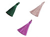 Pompon décoratif, longueur 8 cm