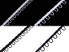 Trimming Braid with Stretch Loops for Buttons width 15 mm