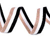 Trouser Side Stripe / Knit Tape with Lurex width 17 mm