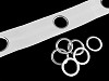 Ösenband für Gardinen mit Klick-Ösen Breite 75 mm