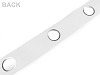 Ösenband für Gardinen mit Klick-Ösen, Breite 75; 80 mm