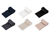 Maille en coton élastique pour bords de sweat-shirt - forme tunnel, 8 x 80 cm
