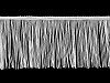 Franges scintillantes, largeur 10 cm