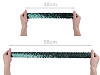 Sequin Trimming Braid, width 45 mm, elastic