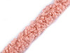 Quilting edging trim / imitation lamb fur, round, width 3.5 cm