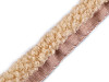 Quilting edging trim / imitation lamb fur, round, width 3.5 cm