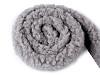 Quilting edging trim / imitation lamb fur, round, width 3.5 cm