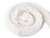 Quilting edging trim / imitation lamb fur, round, width 3.5 cm