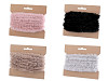 Pasamanería de pelo artificial para coser, plana, ancho 2 cm