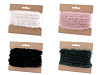 Pasamanería de pelo artificial para coser, plana, ancho 2 cm