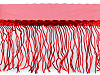 Monofilament trimming braid with sequin fringes, width 20 cm