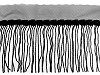 Monofilament trimming braid with sequin fringes, width 20 cm