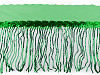 Monofilament trimming braid with sequin fringes, width 20 cm