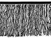 Frędzle z holograficznymi cekinami szerokość 30 cm 