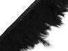 Garniture en plumes de dinde, largeur 9-12 cm