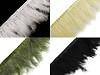 Garniture en plumes de dinde, largeur 9-12 cm