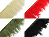 Garniture en plumes de dinde, largeur 9-12 cm