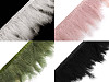 Garniture en plumes de dinde, largeur 9-12 cm