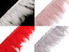 Garniture en plumes de dinde, largeur 9-12 cm