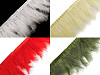 Garniture en plumes de dinde, largeur 9-12 cm