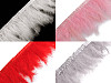 Garniture en plumes de dinde, largeur 9-12 cm