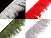 Garniture en plumes de dinde, largeur 9-12 cm