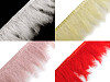 Trimming - turkey feathers, width 9-12 cm