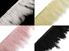 Garniture en plumes de dinde, largeur 9-12 cm
