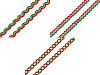 Christmas Tinsel braid, width 10 and 12 mm